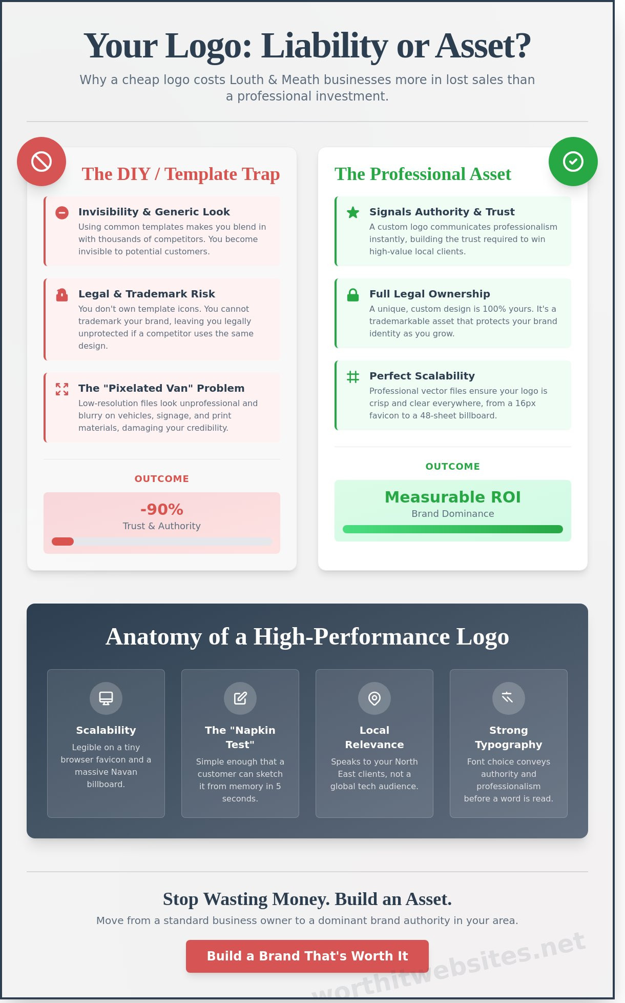 Logo Design for Louth & Meath Businesses: The No-BS Guide to ROI